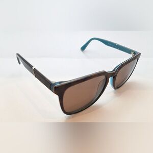 Excess Nova Black Brown Oval Sunglasses Frames Only